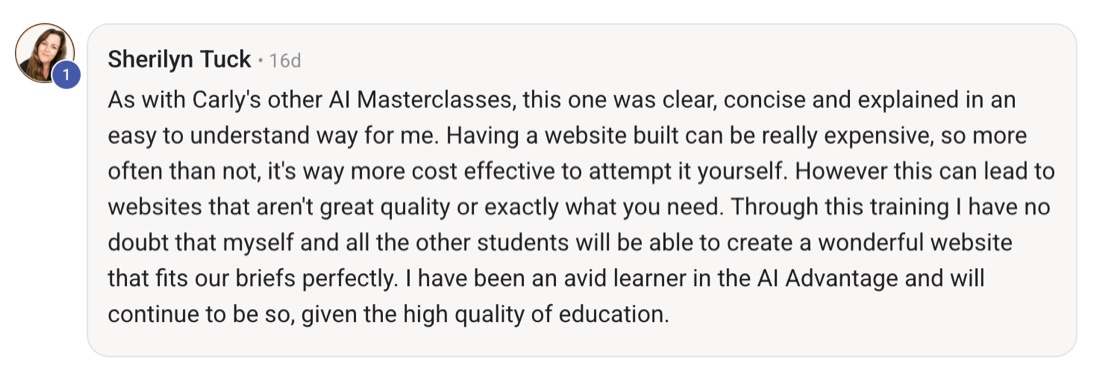 Email from Sherilyn Tuck